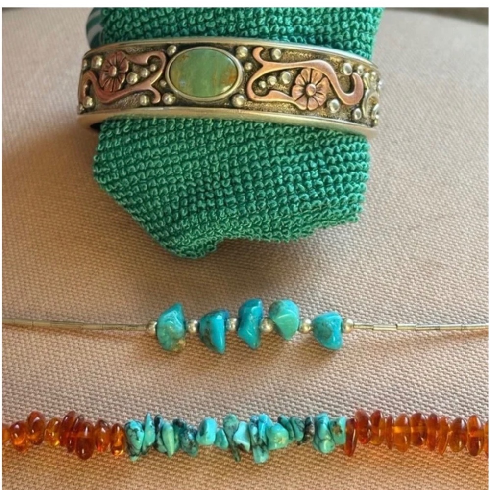 WILSON JIM - Navajo Sterling And Copper Bracelet Bundle